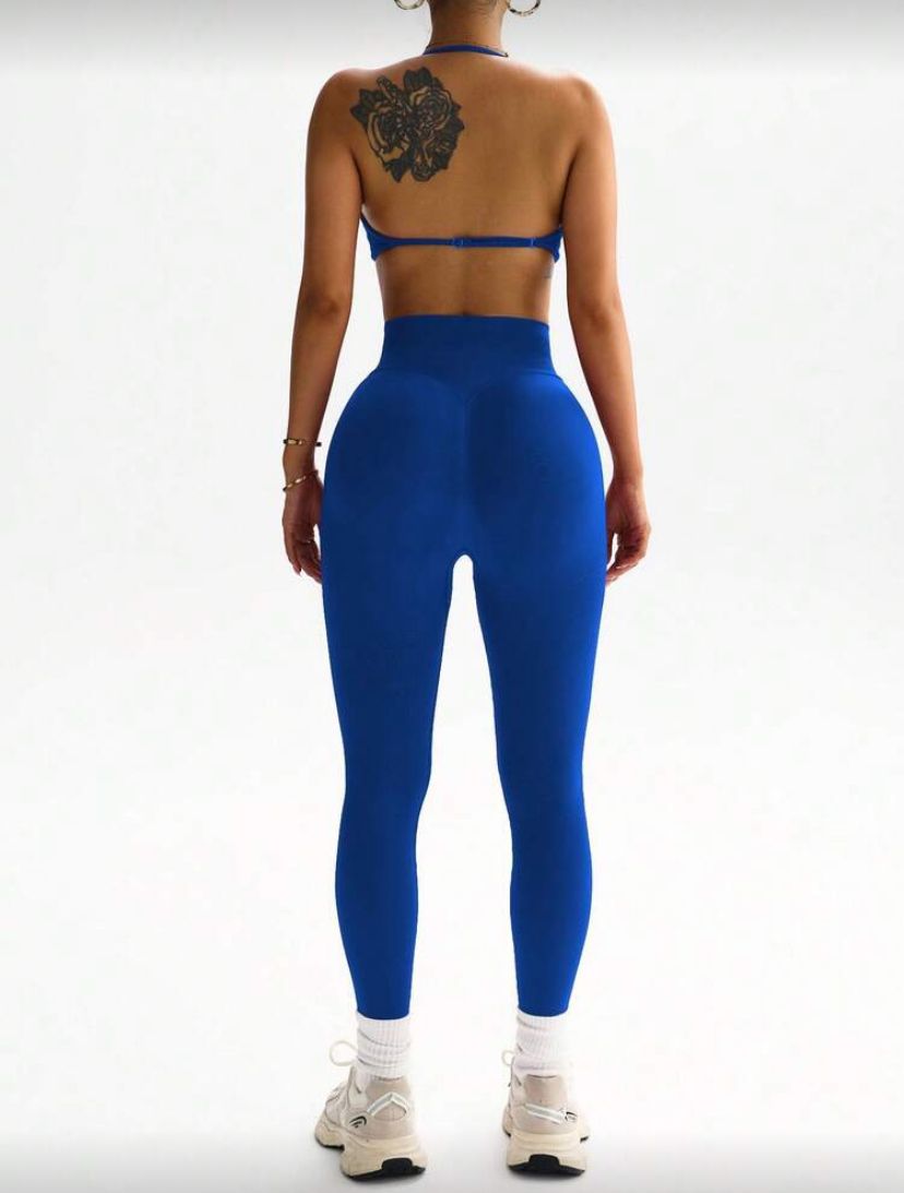 CONJUNTO AZUL MARINO (LEGGINGS + TOP)